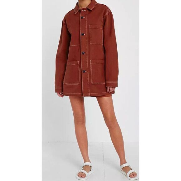 Urban Outfitters BDG Rust Contrast Stitch Workwear Jacket Size L - Picture 7 of 10